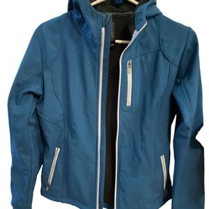Ladies blue medium fall/spring jacket by Mondetta. Jacket is in good condition